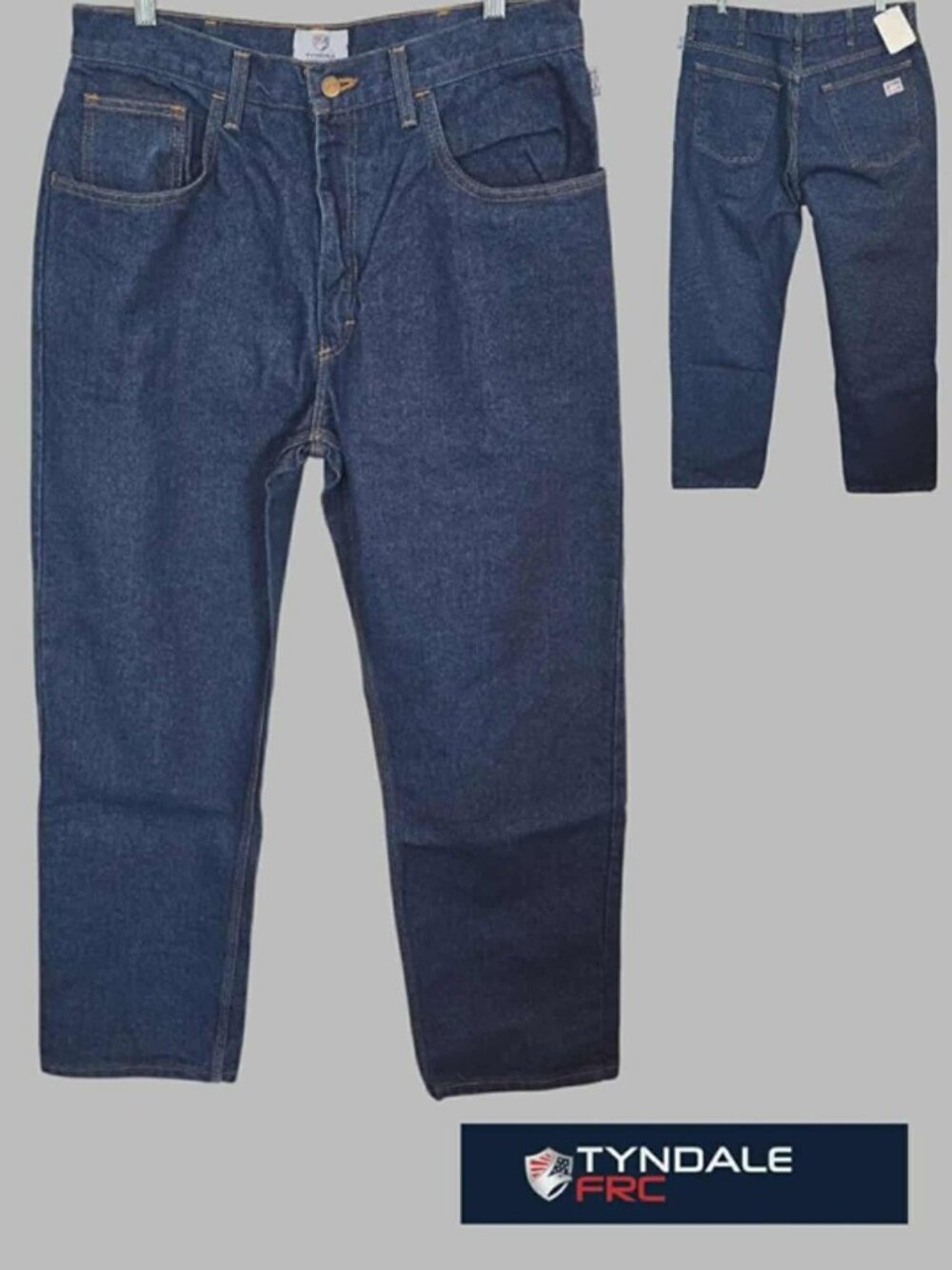 Tyndale Flame Resistant FR Dark Wash Relaxed Fit Denim Work Jeans Mens 32 X3